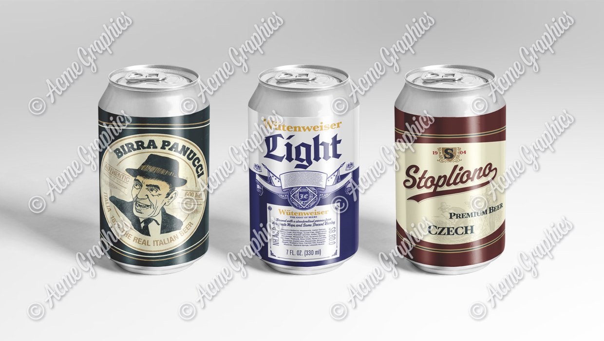 prop beer cans