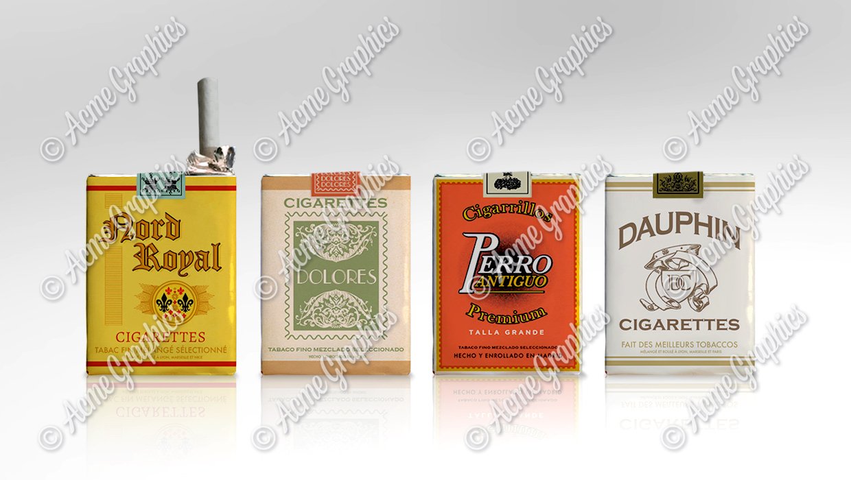Soft pack vintage cigaretees