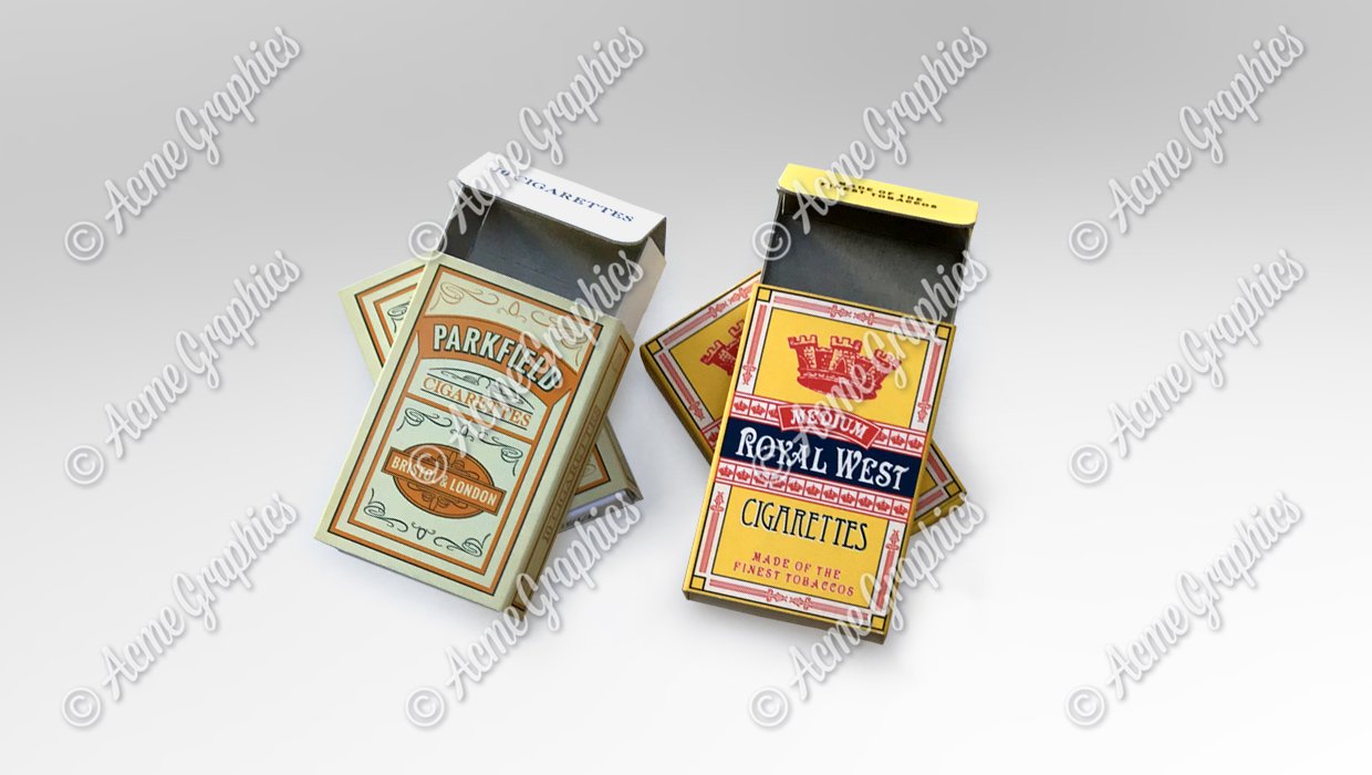 Vintage cigarette packets