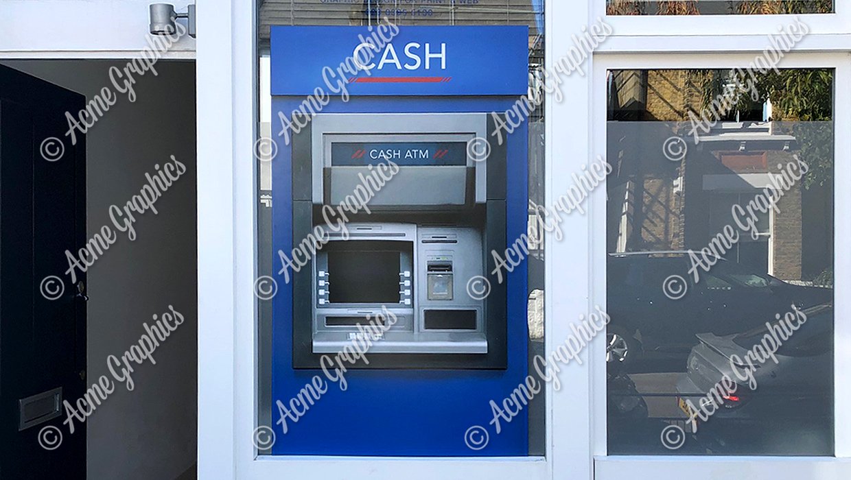cash machine sign