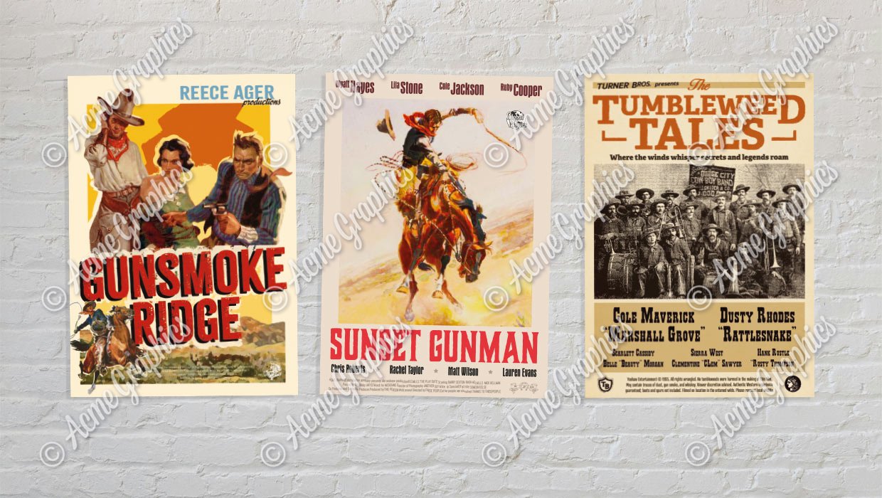 Cowboy Movie Poster Props