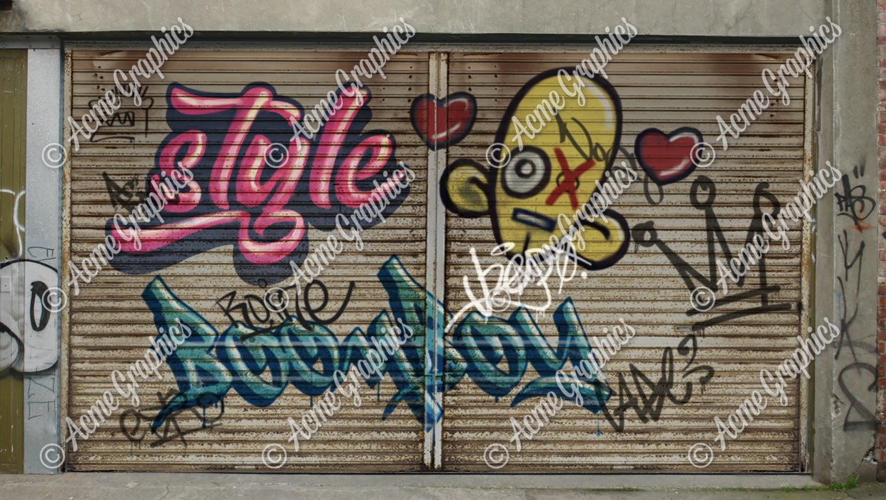 Graffiti on shutter
