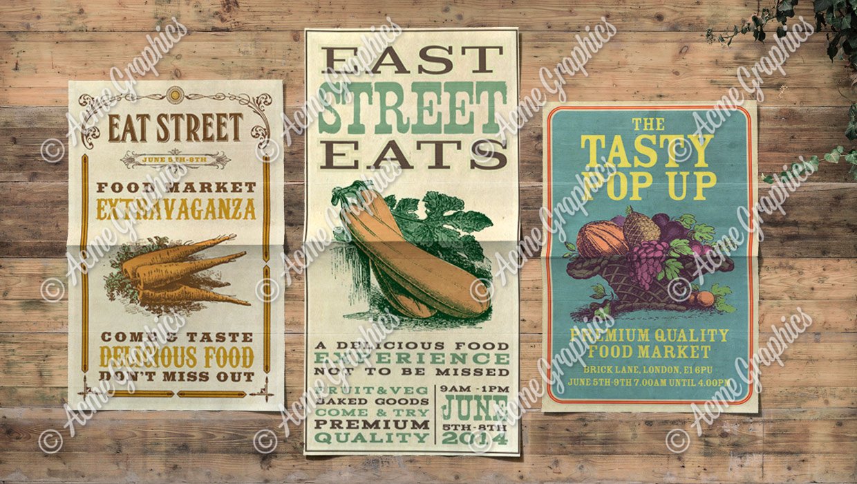 food posters