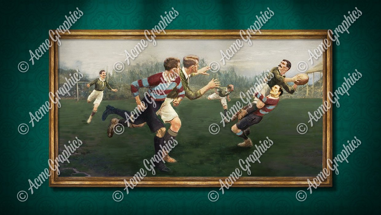 Rugby painting