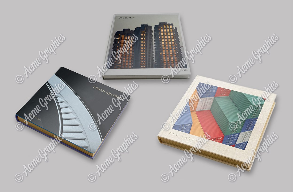 Art book props for set dressing coffee table