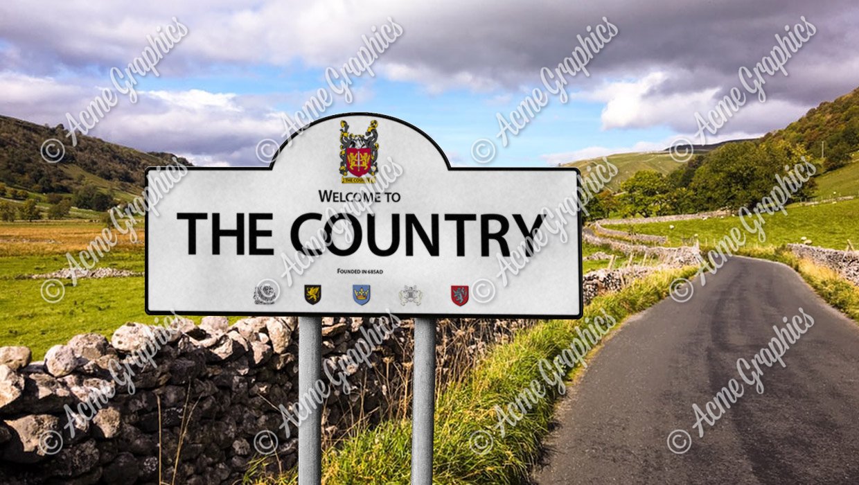 The Country Sign Prop