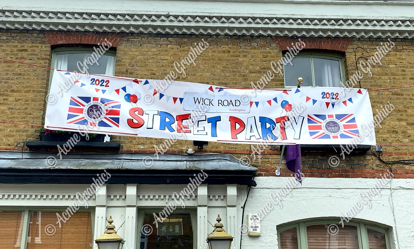 PVC Banner street party sign