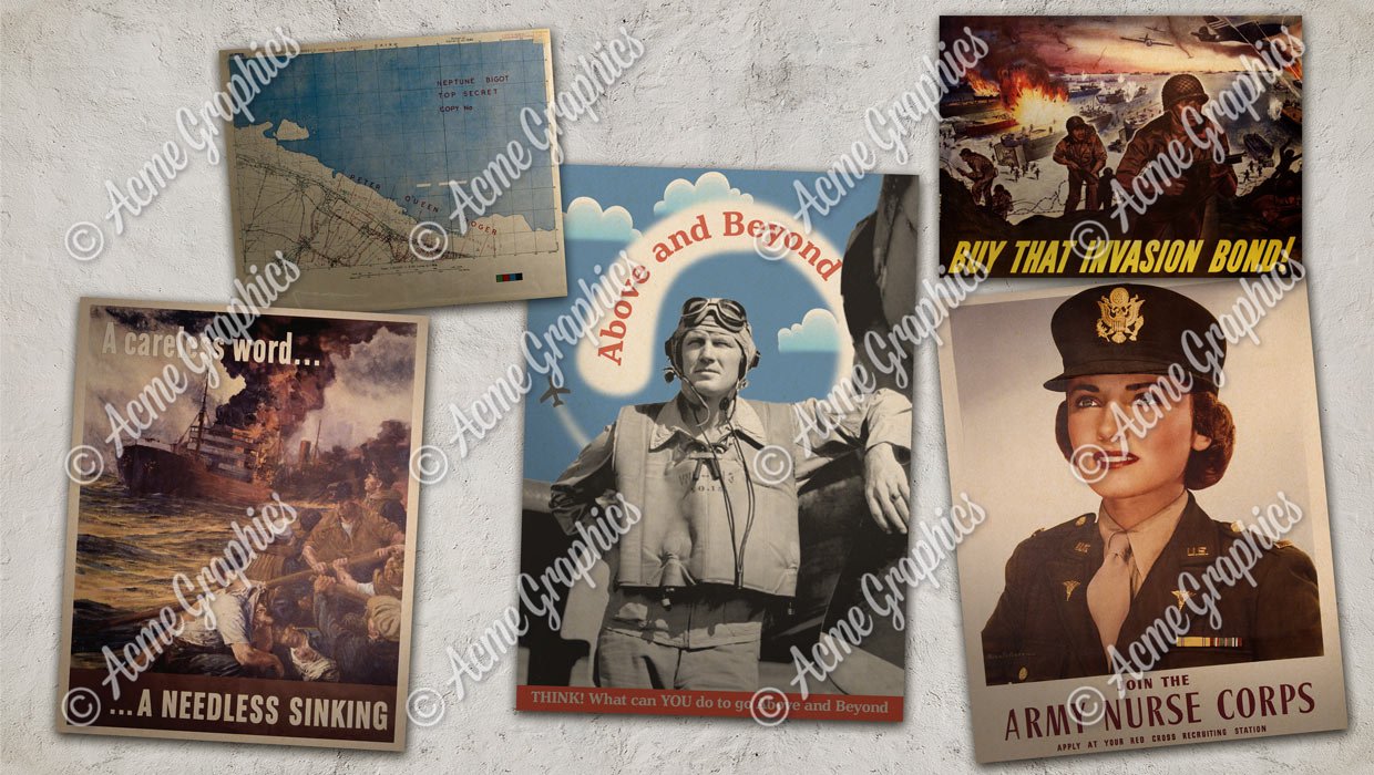 World war 2 prop posters