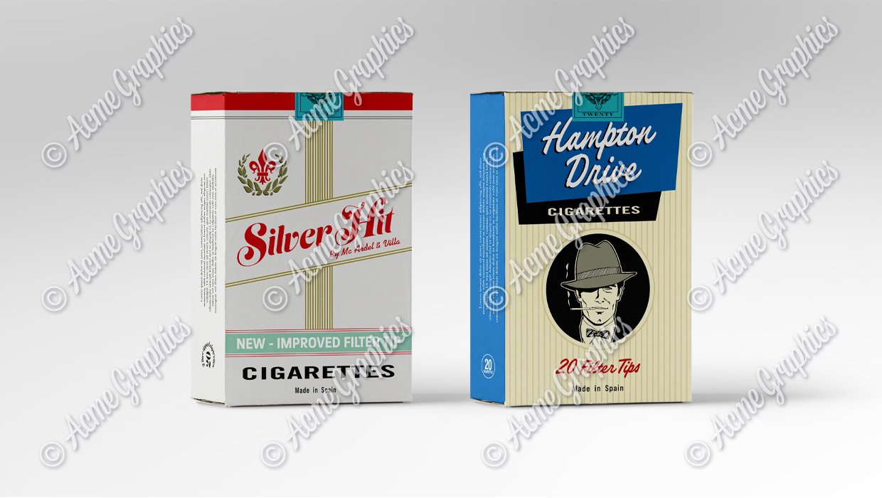 1950's cigarette props