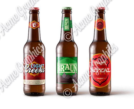 new beer bottle prop labels