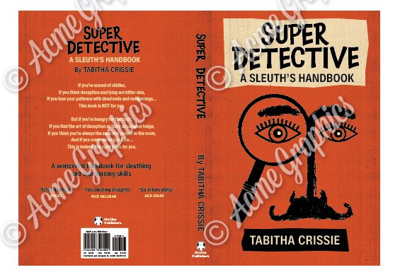 Hero retro design detective book cover